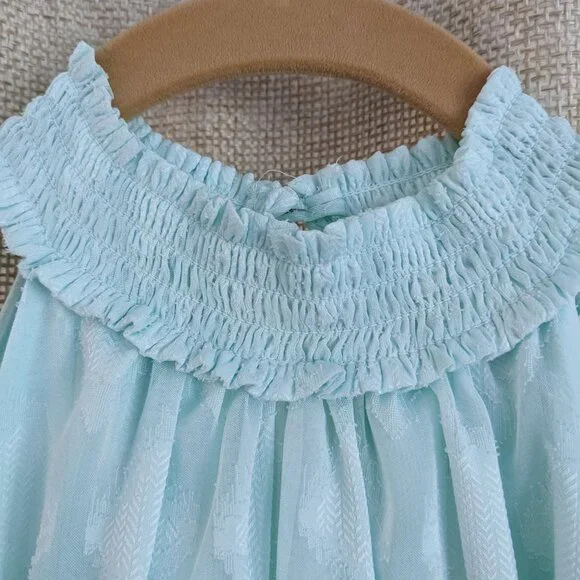 WHBM Light Green Pastel Sleeveless Dress Elastic Waist Free Flowing Lined Size 4 - Picture 3 of 8